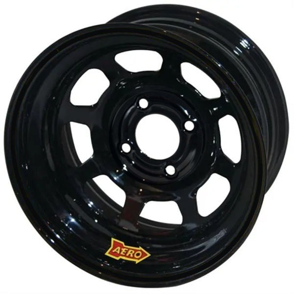 AERO RACE WHEELS Wheel 15x7 4x4.25 1in BS Black 55-174220