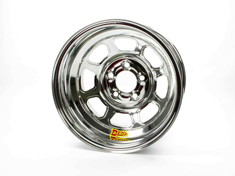 AERO RACE WHEELS 15x8 1in 4.75 Chrome Spun Extreme Bead 56-284710