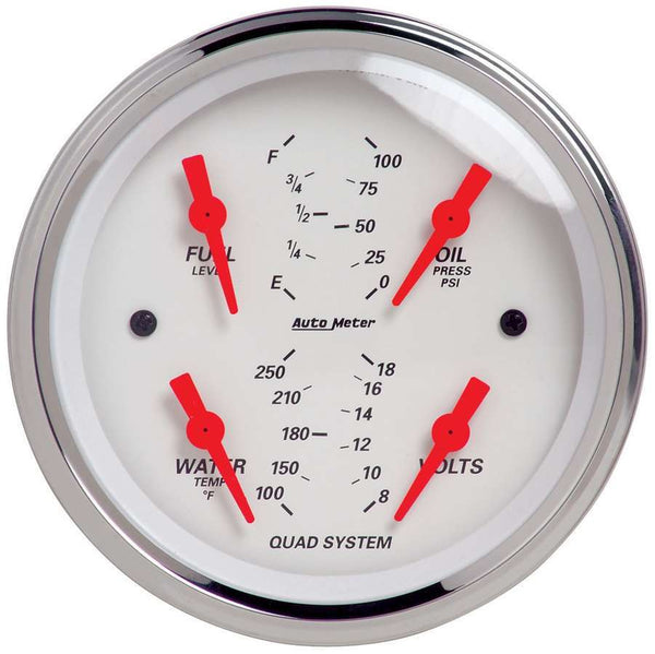 AUTOMETER 3-3/8in A/W Quad Gauge 1312