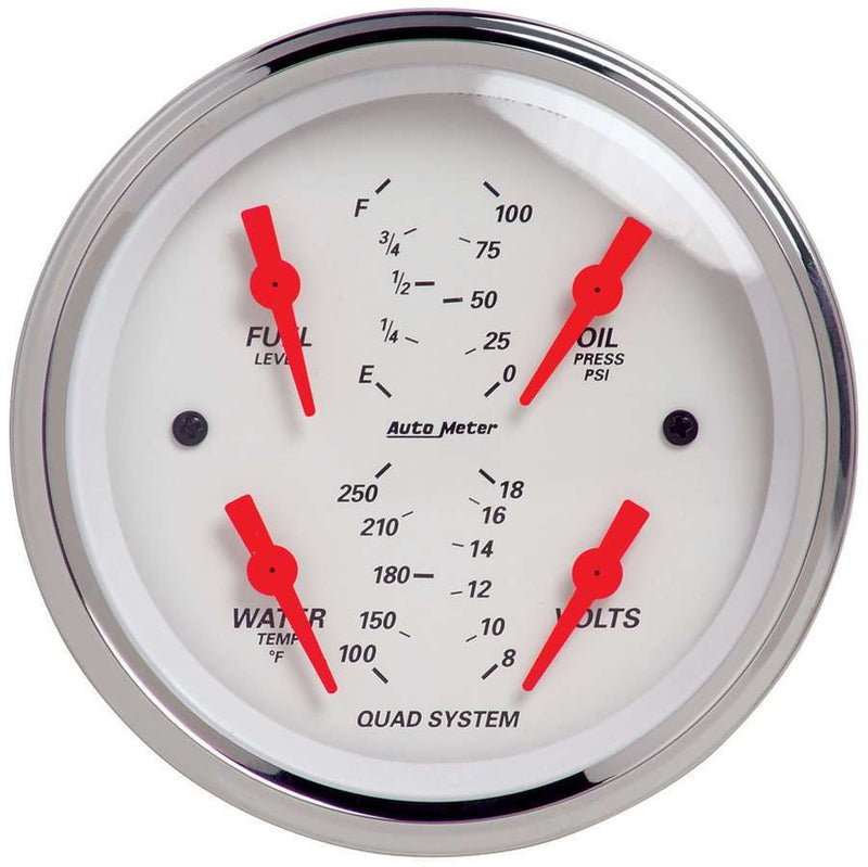 AUTOMETER 3-3/8in A/W Quad Gauge 1312
