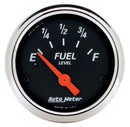 AUTOMETER 2-1/16 D/B Fuel Level Gauge - 240-33 Ohms 1424