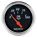 AUTOMETER 2-1/16 D/B Oil Pressure Gauge - 0-100psi 1426