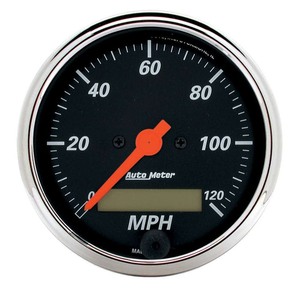 AUTOMETER 3-1/8 D/B Street Rod Speedo 1487