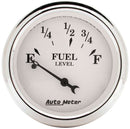 AUTOMETER Old Tyme White 2 1/16in Fuel Pre 65 GM 1607