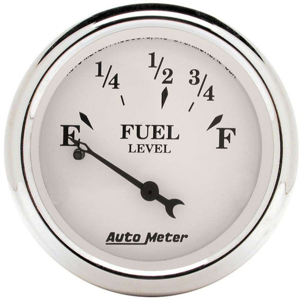 AUTOMETER Old Tyme White 2 1/16in Fuel Pre 65 GM 1607