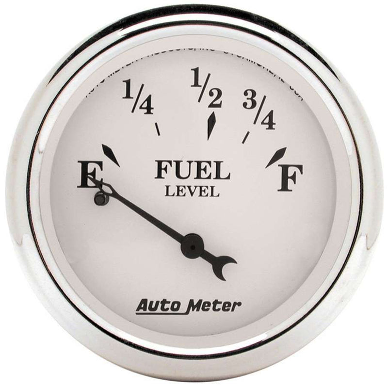 AUTOMETER Old Tyme White 2 1/16in Fuel Pre 65 GM 1607