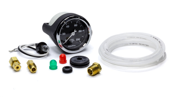 AUTOMETER 2-1/16 O/T/B Oil Press Gauge 100psi 1721