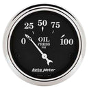 AUTOMETER 2-1/16 O/T/B Oil Press. Gauge 1727