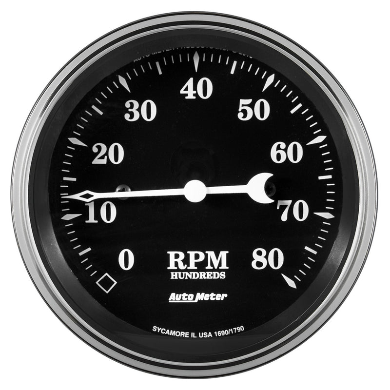 AUTOMETER 3-3/8 Tachometer 8000 RPM Old Tyme In-Dash 1790