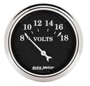 AUTOMETER 2-1/16 O/T/B Voltmeter Gauge 1791