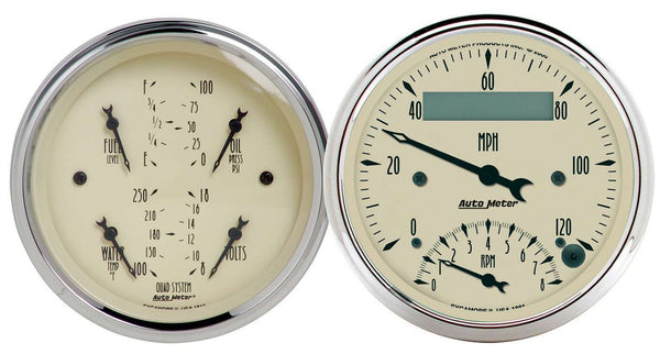 AUTOMETER 3-3/8in A/B Quad/Speedo/Tach Combo 1820