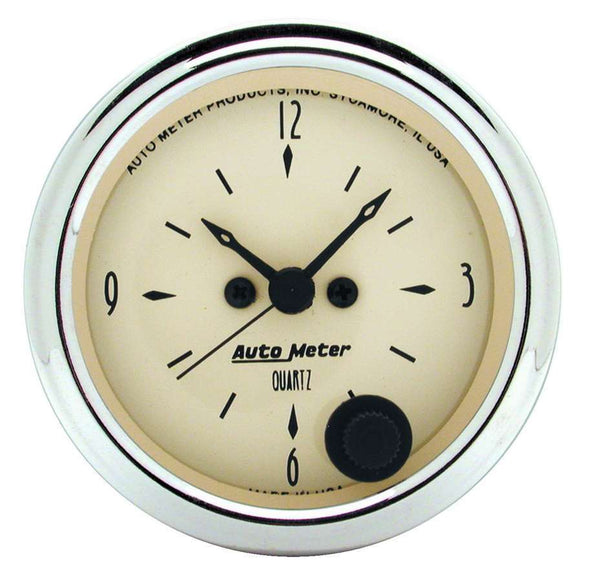 AUTOMETER 2-1/16in A/B 12-Volt Clock 1885