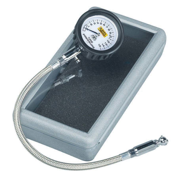 AUTOMETER Tire Pressure Gauge 0-15 PSI Analog w/Bleed Valve 2159