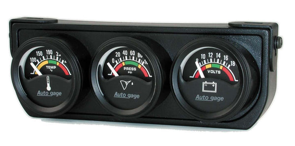 AUTOMETER 1-1/2in Blk Elec Gauge Panel 2391