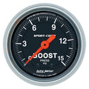 AUTOMETER 2-1/16 S/C Boost Gauge 0-15 PSI 3302
