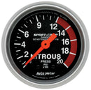 AUTOMETER 2-1/16in Sport Comp NOS Pressure Gauge 3328