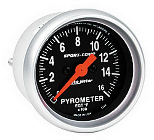 AUTOMETER 2-1/16in S/C EGT Pyrometer 0-1600 3344