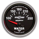 AUTOMETER 2-1/16in S/C II Water Temp. Gauge 100-250 3637