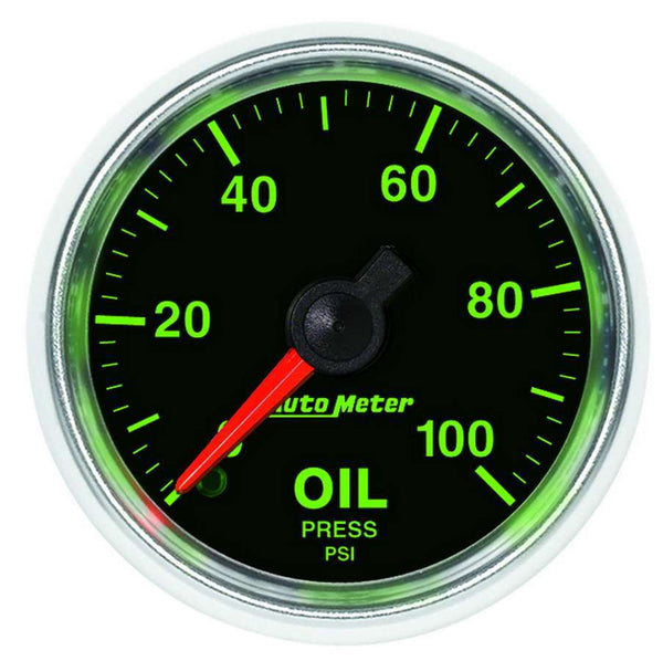 AUTOMETER 2-1/16 GS Oil Pressure Gauge - 0-100psi 3821
