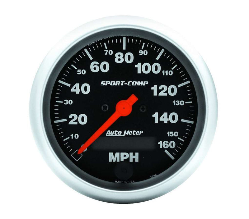 AUTOMETER 3-3/8in S/C Electric Speedo - 160MPH 3988