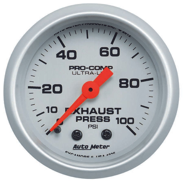 AUTOMETER Exhaust Pressure Gauge 0-100psi Ultra-Lite 4326