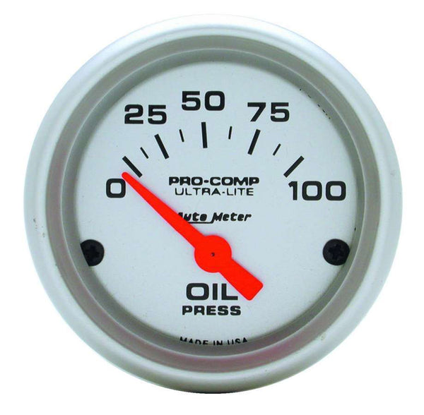 AUTOMETER 2-1/16in U/L Oil Pressure Gauge 0-100psi 4327