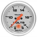 AUTOMETER 2-1/16in U/L Volt Gauge w/Peak & Warning 4383
