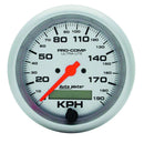 AUTOMETER 3-3/8in U/L Speedometer 190KPH Metric 4487-M