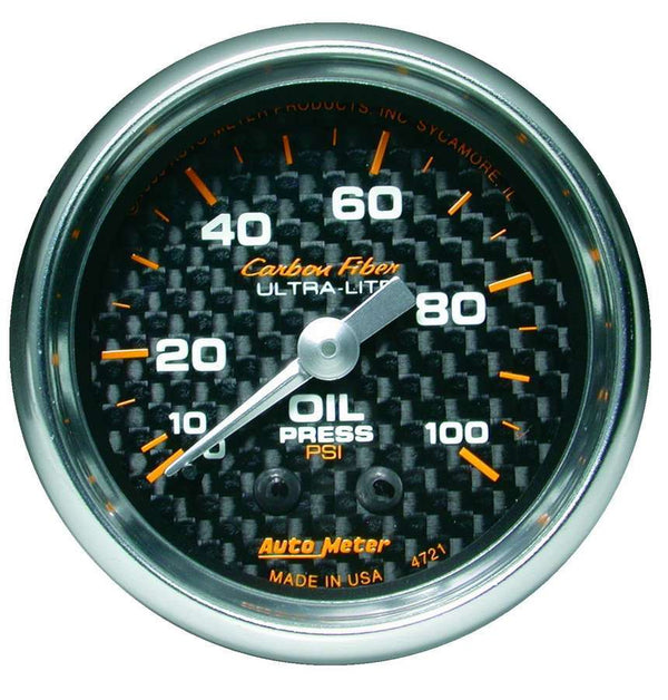 AUTOMETER C/F 2-1/16in Oil Pressure Gauge 0-100PSI 4721