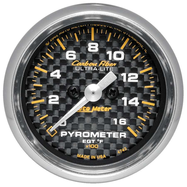 AUTOMETER 2-1/16in C/F 1600 Degree Pyrometer 4744