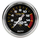 AUTOMETER 2-1/16in C/F Nitrous Press. Gauge 0-1600psi 4774