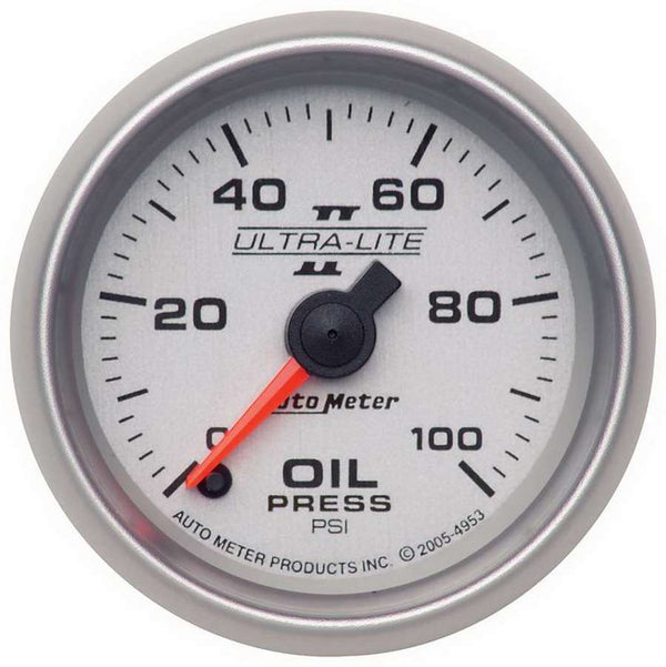 AUTOMETER 2-1/16in U/L II Oil Pressure Gauge 0-100psi 4953