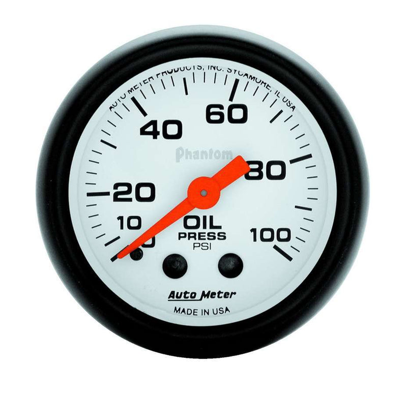 AUTOMETER Phantom 2 1/16in Oil Pressure 0-100 PSI Mech. 5721