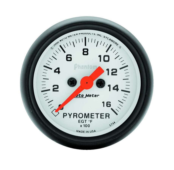 AUTOMETER 2-1/16in Phantom EGT Pyrometer Kit 0-1600 5744