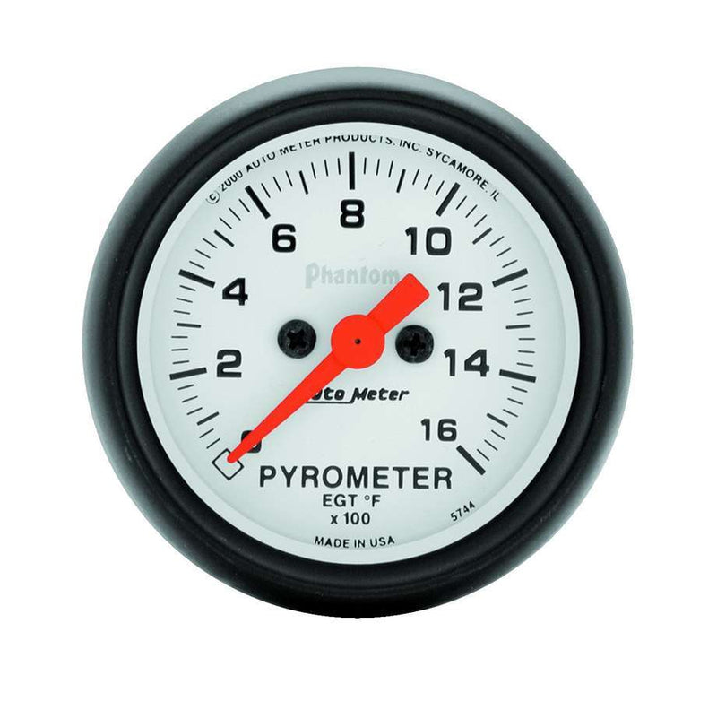 AUTOMETER 2-1/16in Phantom EGT Pyrometer Kit 0-1600 5744