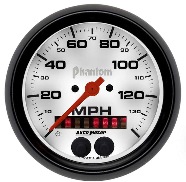 AUTOMETER 3-3/8 Phantom GPS Speedo w/Rally-Nav Display 5880