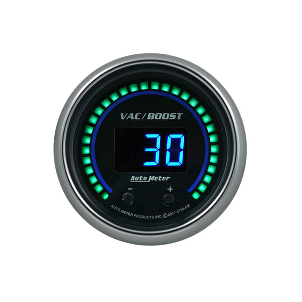 AUTOMETER 2-1/16 Vac/Boost Gauge Elite Digital CB Series 6758-CB