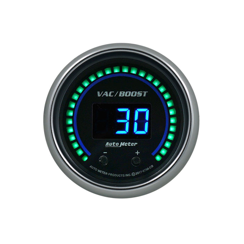 AUTOMETER 2-1/16 Vac/Boost Gauge Elite Digital CB Series 6758-CB