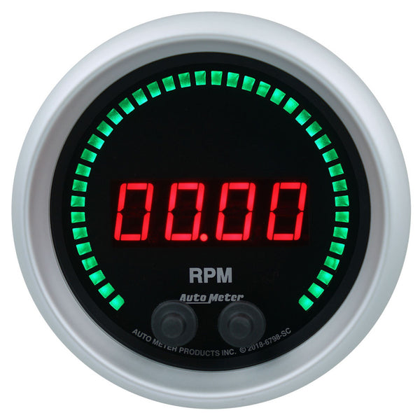 AUTOMETER 3-3/8 16K RPM Tachometer Elite Digital SC Series 6798-SC