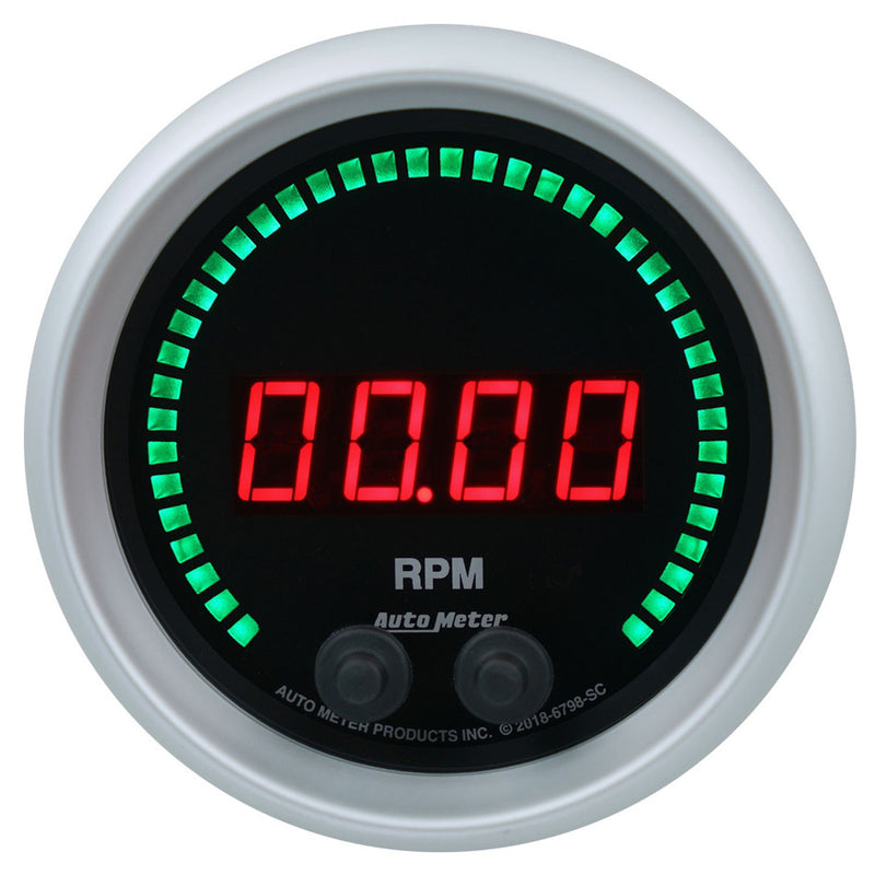 AUTOMETER 3-3/8 16K RPM Tachometer Elite Digital SC Series 6798-SC