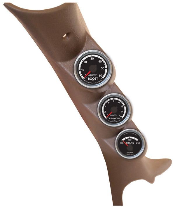 AUTOMETER Triple Pillar Gauge Kit - 10-12 Dodge Ram Diesel 7089