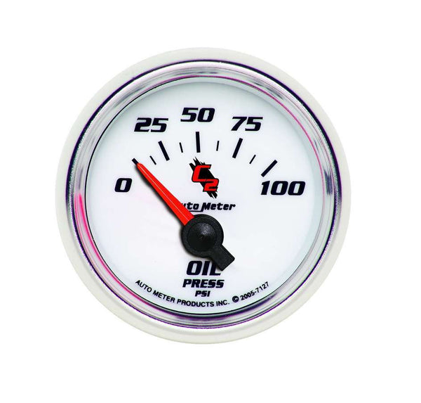 AUTOMETER 2-1/16in C2/S Oil Press. Gauge 0-100psi 7127
