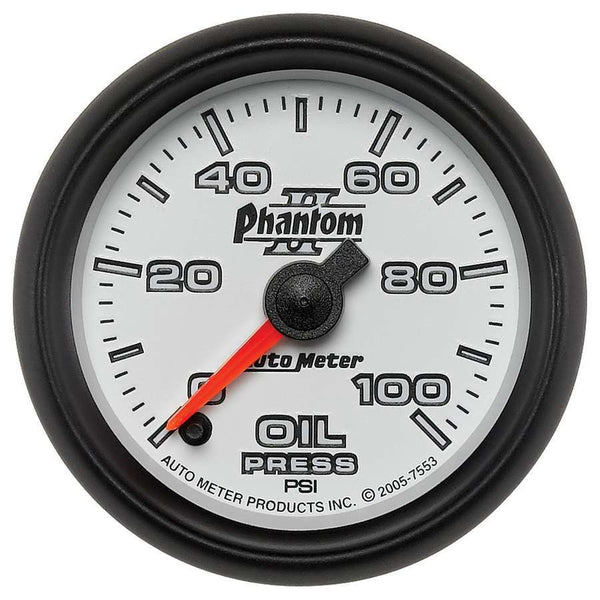 AUTOMETER 2-1/16in P/S II Oil Pressure Gauge 0-100psi 7553