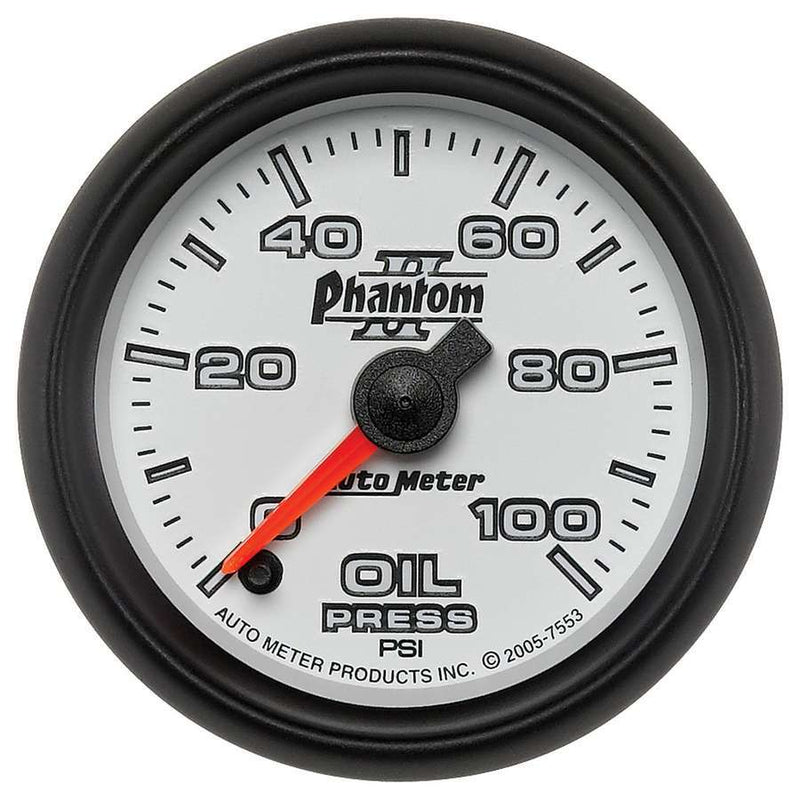 AUTOMETER 2-1/16in P/S II Oil Pressure Gauge 0-100psi 7553