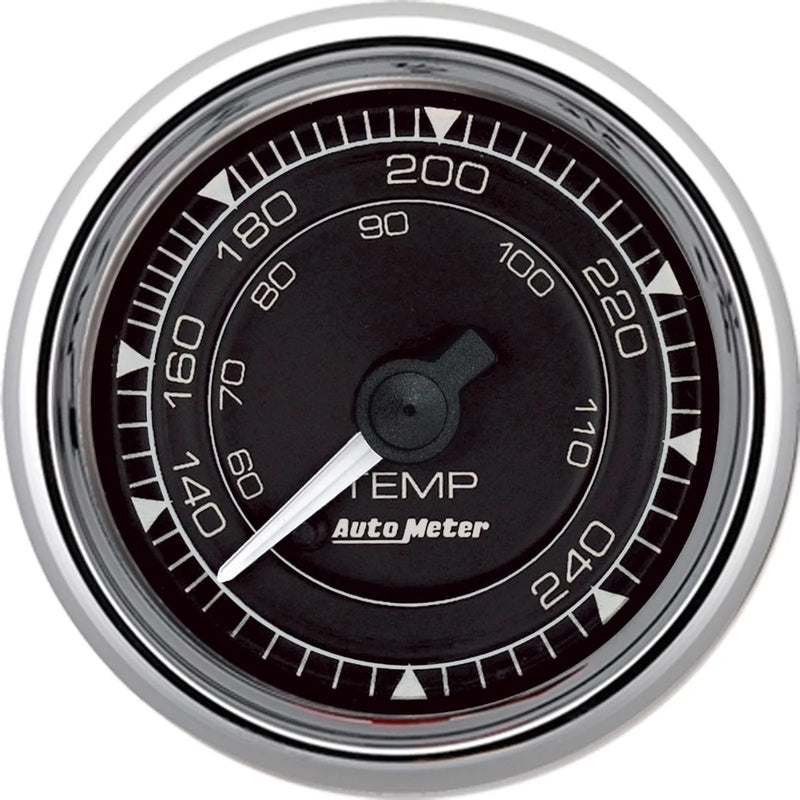 AUTOMETER 2/16 Chrono Chrome Gauge Temp 120-240 Degree 9732