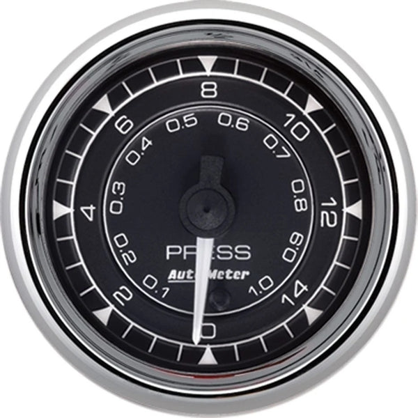 AUTOMETER 2/16 Chrono Chrome Gauge Pressure 15PSI 9762