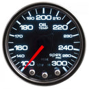 AUTOMETER 2-1/16 Oil Temp Gauge 100-300 Deg Black Dial P32252