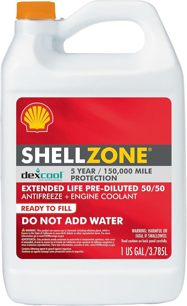 ATP Chemicals & Supplies Shell Antifreeze Dexcool 1 Gallon SHELDEX