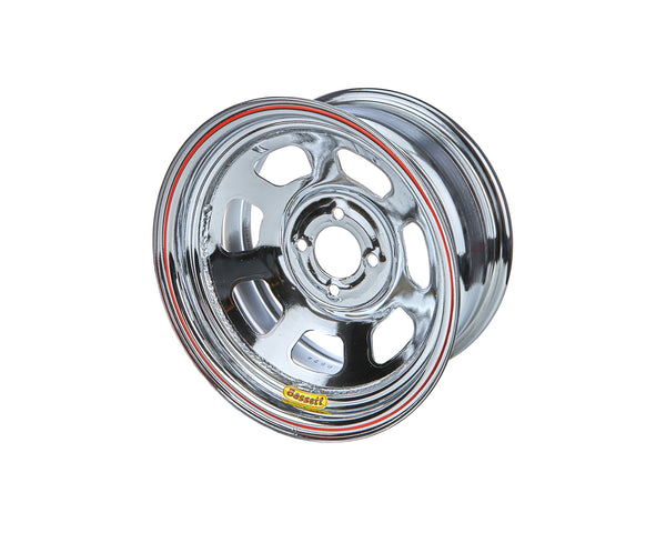 BASSETT Wheel 14x7 D Hole 4x 100MM 3in Chrome 47SH3C