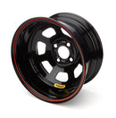 BASSETT Wheel 14x7 D-Hole 4x 4.25in 1in BS Black 47SP1